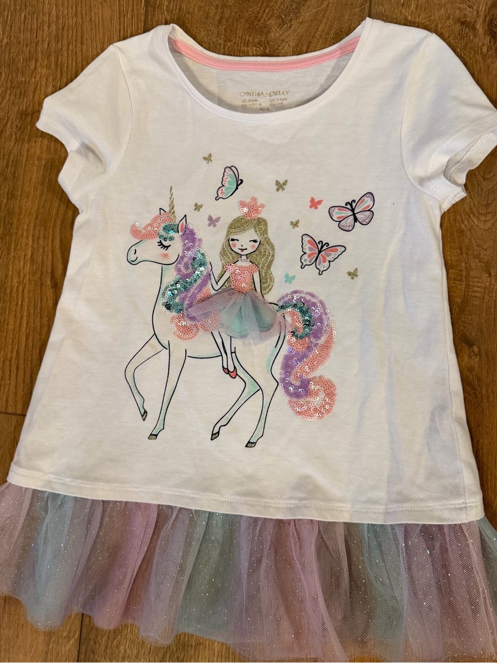 Cynthia Rowley unicorn t shirt size 5 6